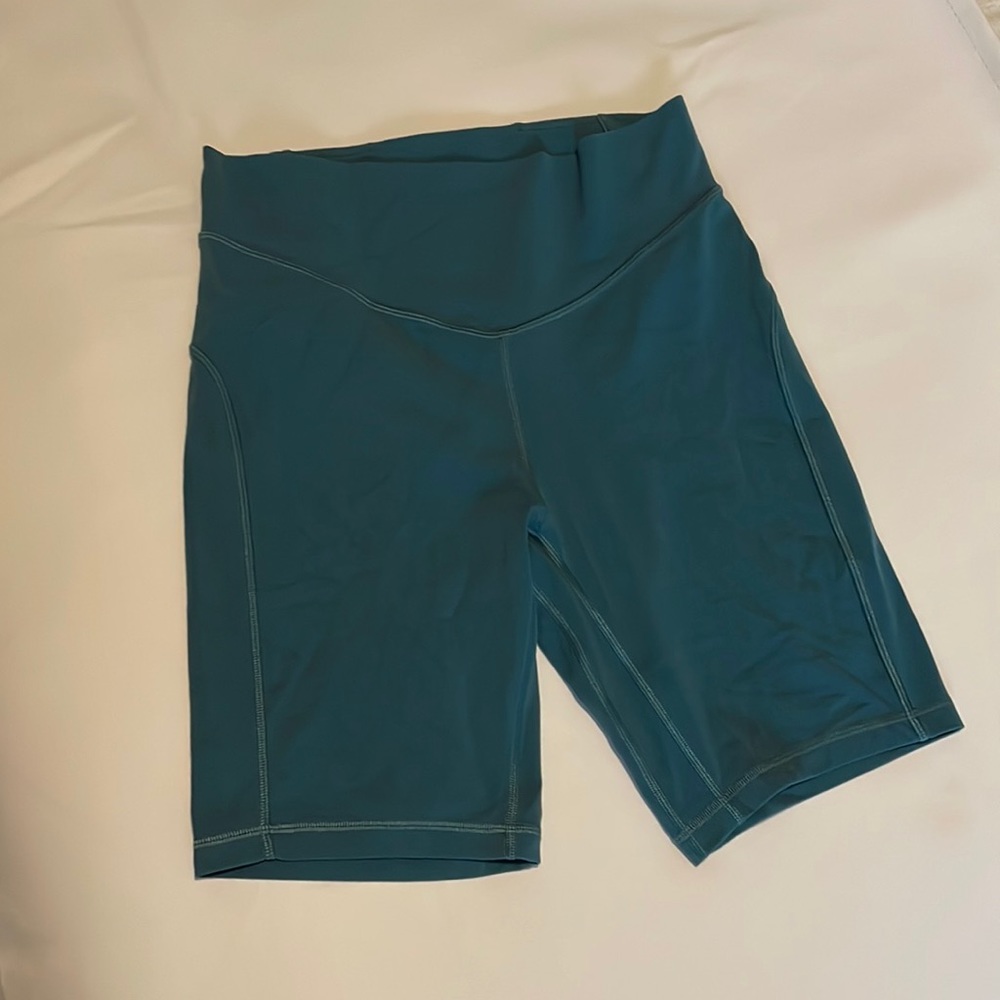 lululemon athletica High-Waist Teal Bike Shorts